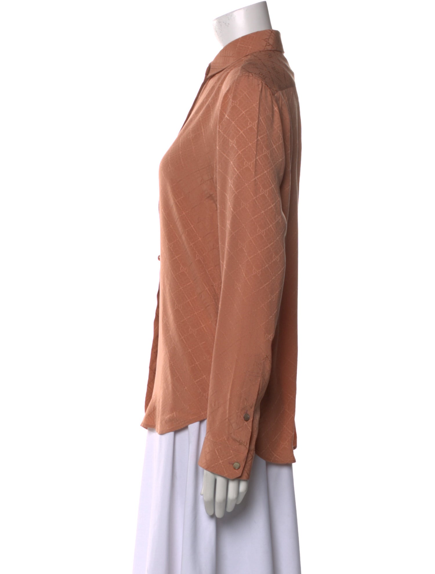 Gucci 2020 Silk Button-Up Top